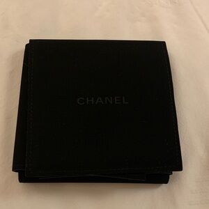 Authentic Chanel larger black pouch for jewerly, travel, gift, must have!